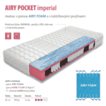 Taštičkový matrac Imperial Airy pocket | 24 cm